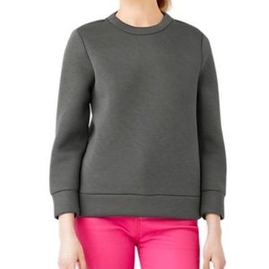 Kate Spade Gray Grey Saturday Sweatshirt Neoprene